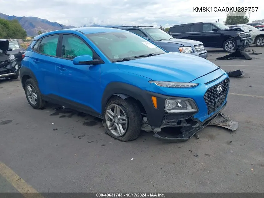 KM8K1CAA0KU289757 2019 Hyundai Kona Se