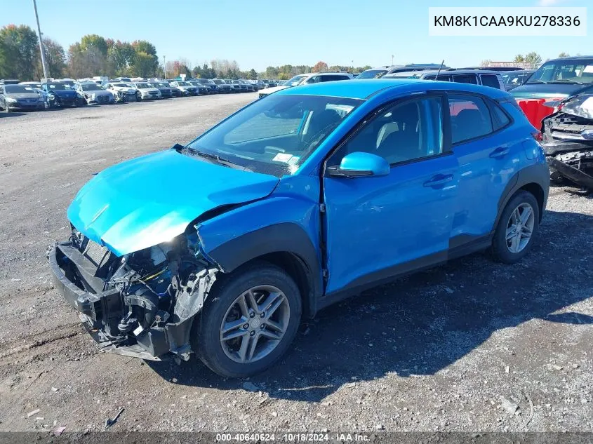 KM8K1CAA9KU278336 2019 Hyundai Kona Se