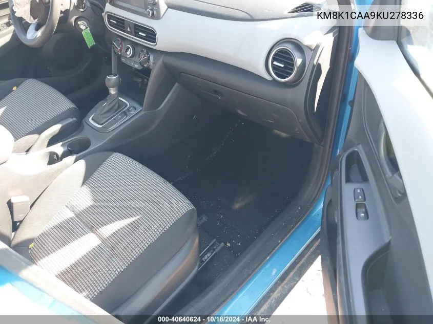 KM8K1CAA9KU278336 2019 Hyundai Kona Se