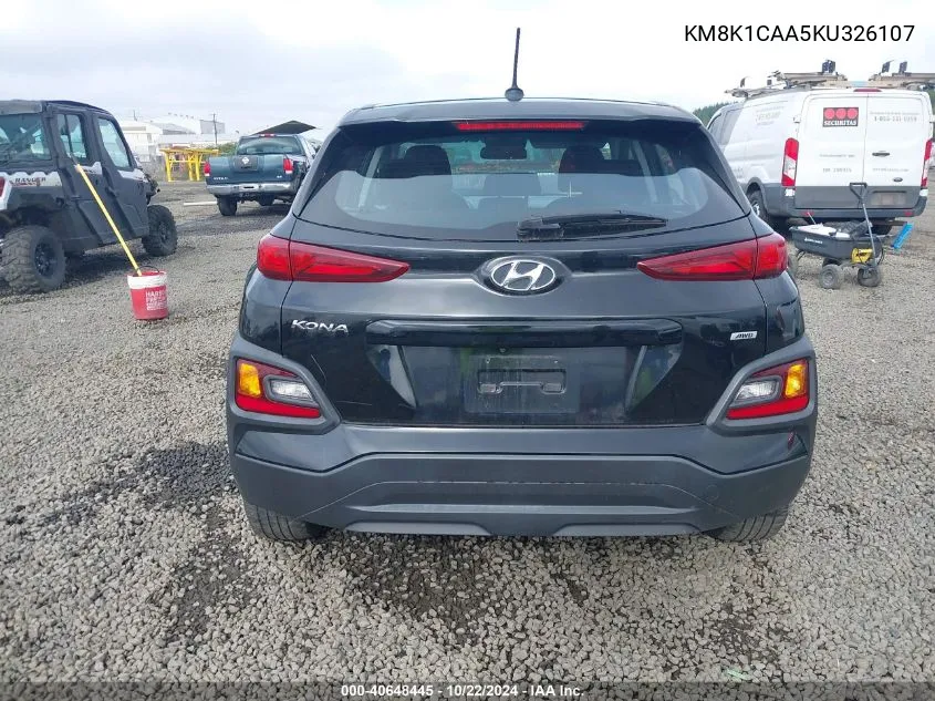 KM8K1CAA5KU326107 2019 Hyundai Kona Se