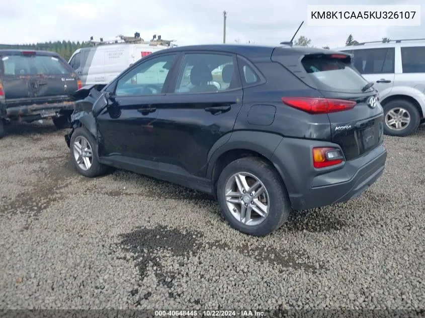 KM8K1CAA5KU326107 2019 Hyundai Kona Se