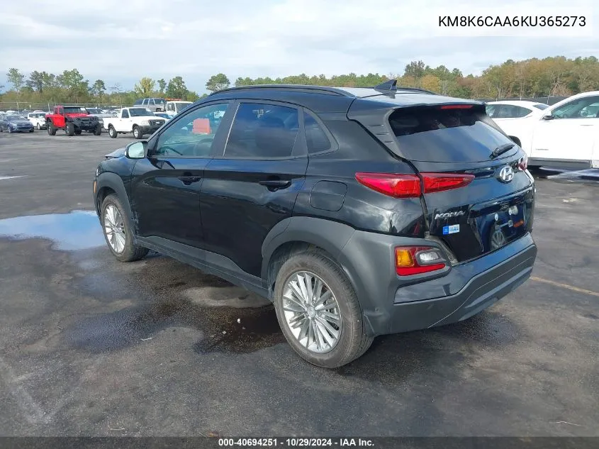 KM8K6CAA6KU365273 2019 Hyundai Kona Sel