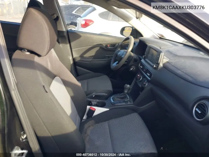 KM8K1CAAXKU303776 2019 Hyundai Kona Se