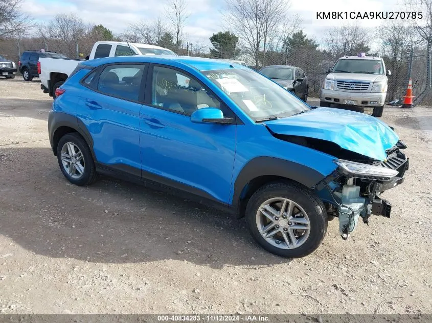 KM8K1CAA9KU270785 2019 Hyundai Kona Se