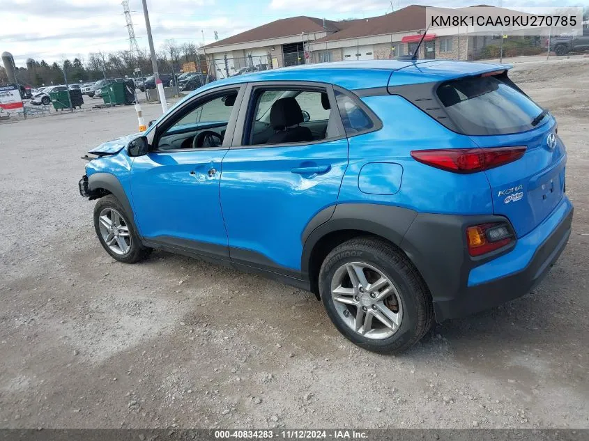 KM8K1CAA9KU270785 2019 Hyundai Kona Se