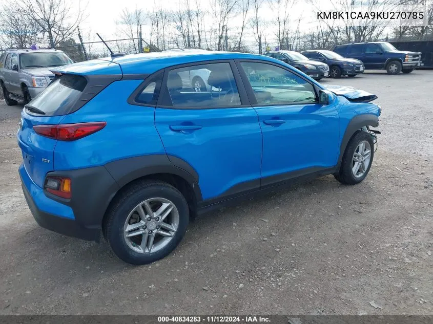 KM8K1CAA9KU270785 2019 Hyundai Kona Se