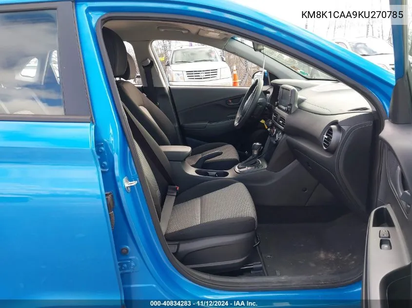 KM8K1CAA9KU270785 2019 Hyundai Kona Se