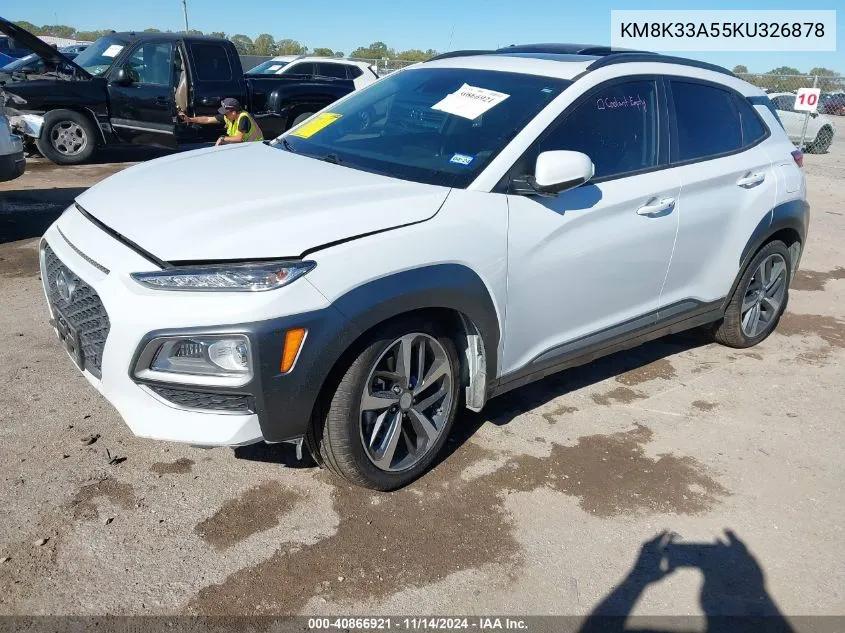 KM8K33A55KU326878 2019 Hyundai Kona Limited