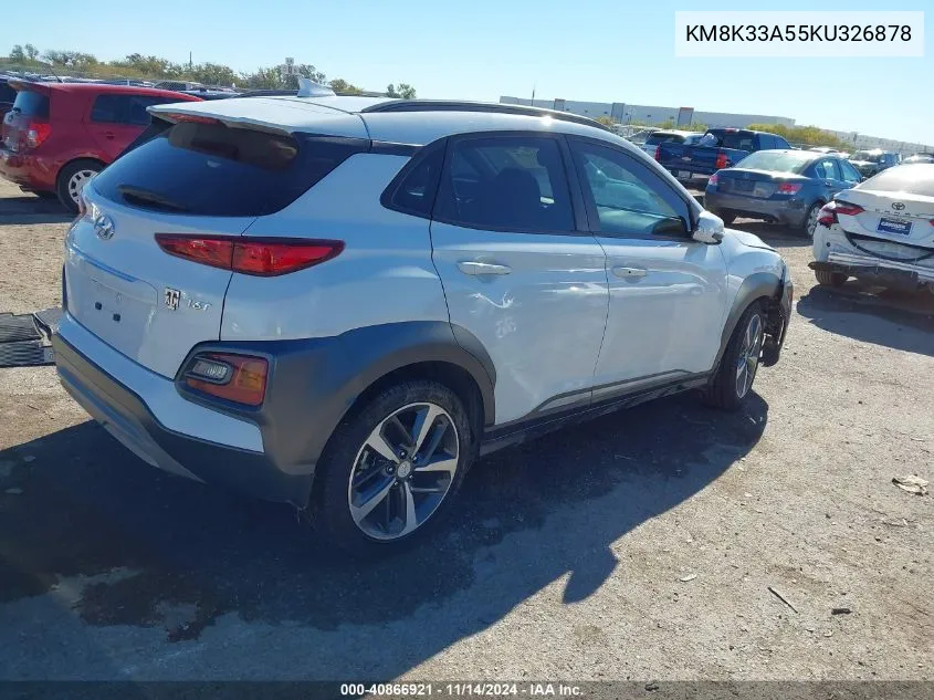 KM8K33A55KU326878 2019 Hyundai Kona Limited