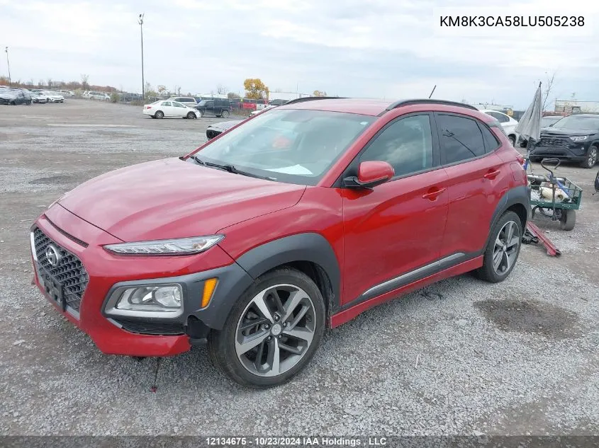 KM8K3CA58LU505238 2020 Hyundai Kona