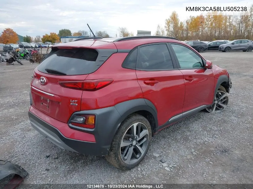 KM8K3CA58LU505238 2020 Hyundai Kona