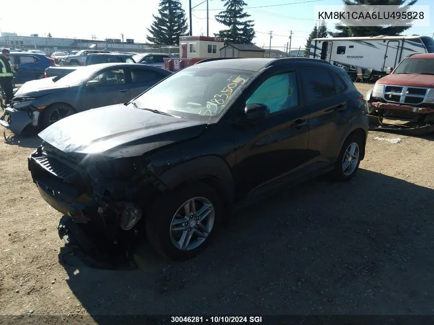 2020 Hyundai Kona Se VIN: KM8K1CAA6LU495828 Lot: 30046281