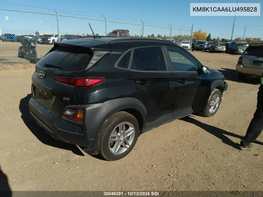 2020 Hyundai Kona Se VIN: KM8K1CAA6LU495828 Lot: 30046281