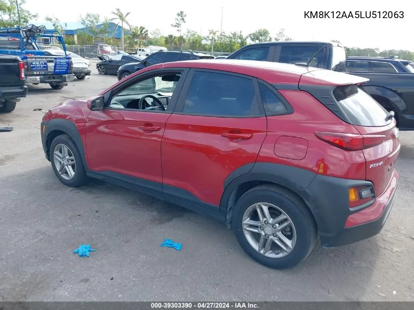 KM8K12AA5LU512063 2020 Hyundai Kona Se