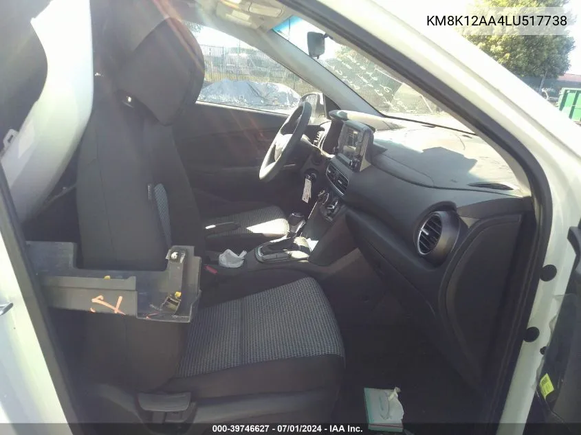 KM8K12AA4LU517738 2020 Hyundai Kona Se