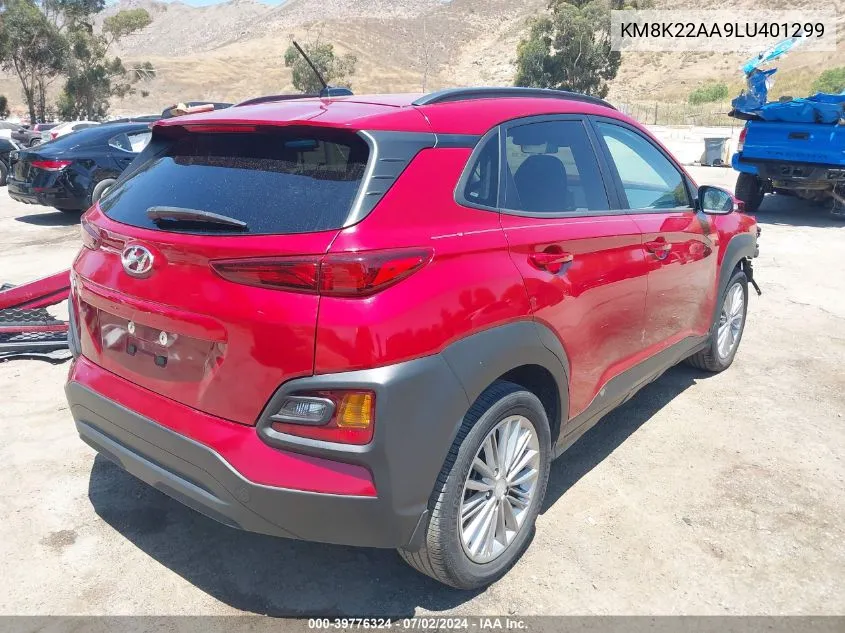 KM8K22AA9LU401299 2020 Hyundai Kona Sel