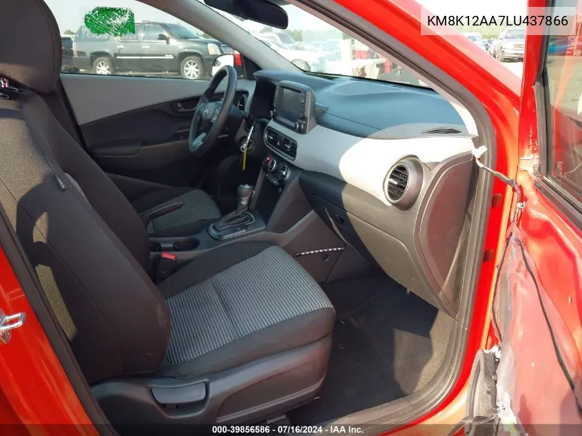 2020 Hyundai Kona Se VIN: KM8K12AA7LU437866 Lot: 39856586