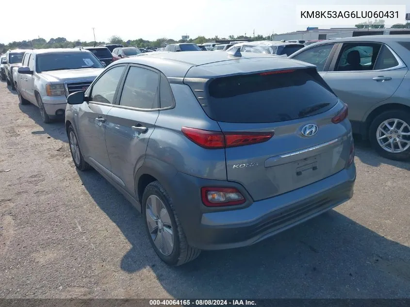 KM8K53AG6LU060431 2020 Hyundai Kona Electric Ultimate