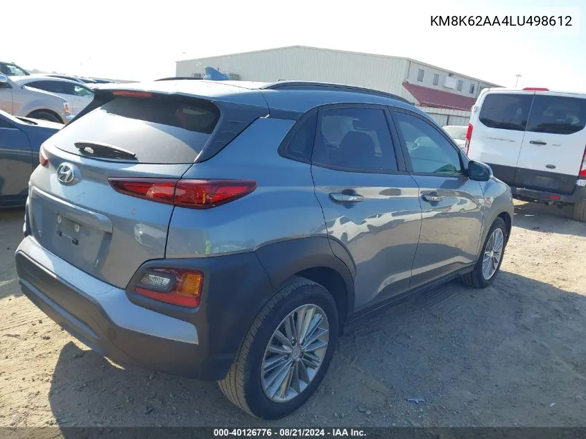 KM8K62AA4LU498612 2020 Hyundai Kona Sel Plus