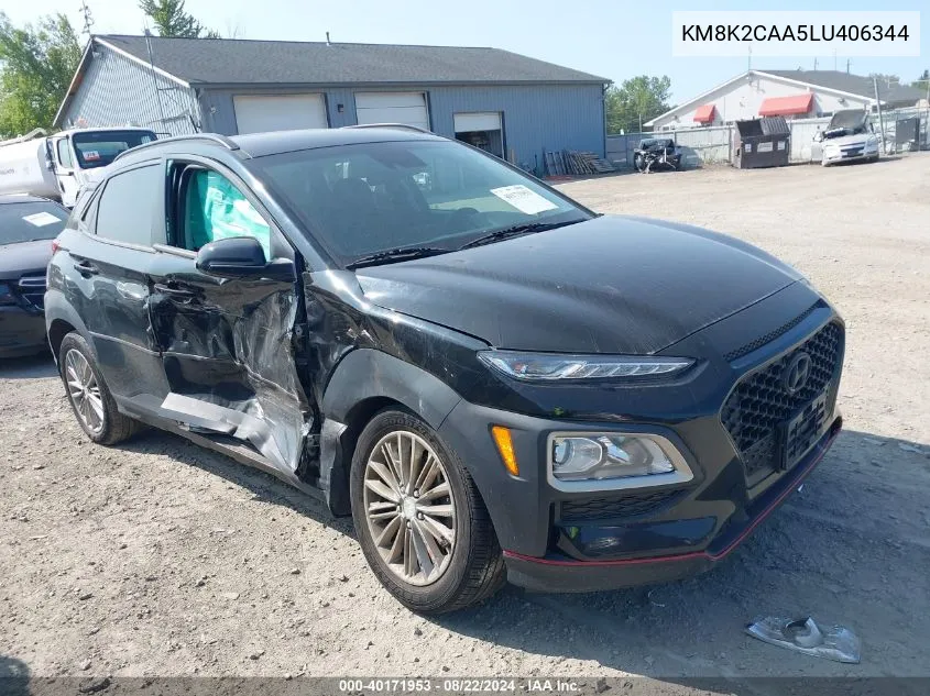 KM8K2CAA5LU406344 2020 Hyundai Kona Sel