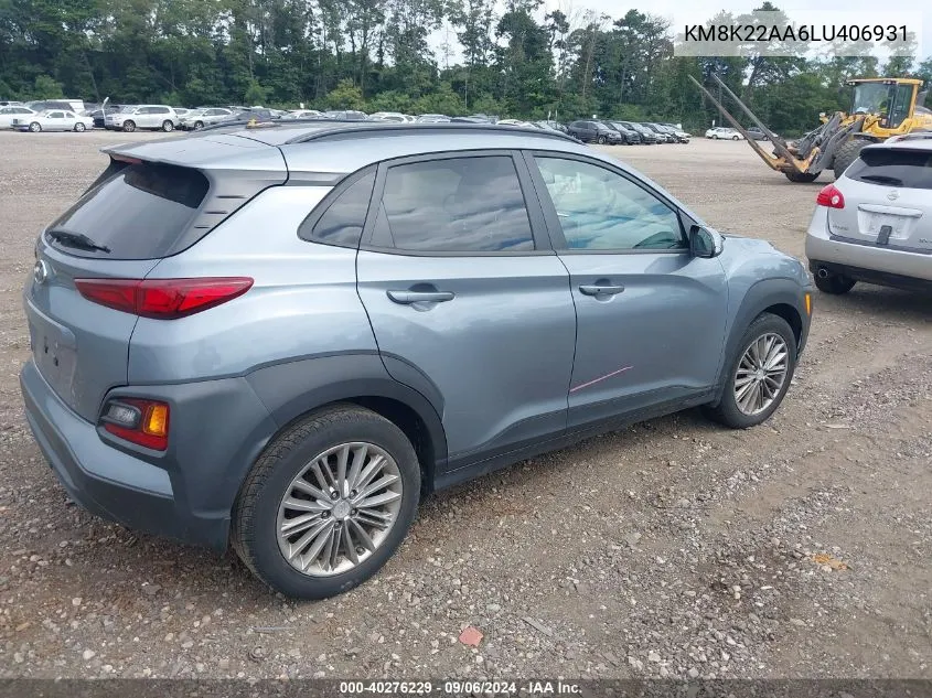 KM8K22AA6LU406931 2020 Hyundai Kona Sel