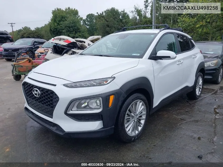 2020 Hyundai Kona Sel VIN: KM8K2CAAXLU498258 Lot: 40333630