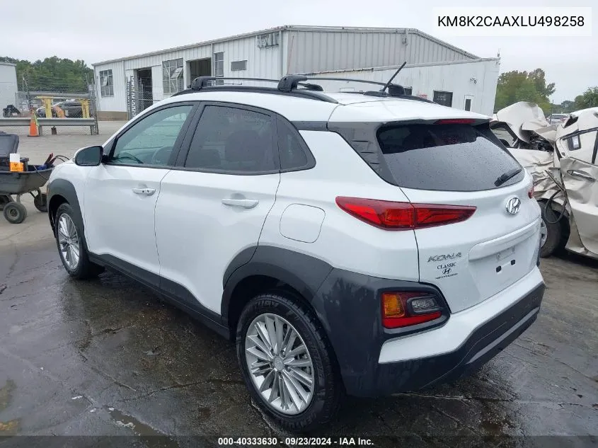 KM8K2CAAXLU498258 2020 Hyundai Kona Sel