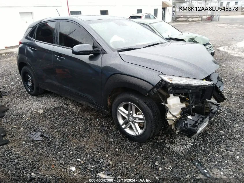 KM8K12AA8LU545378 2020 Hyundai Kona Se