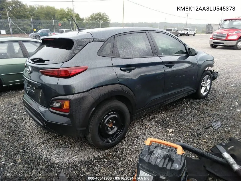 KM8K12AA8LU545378 2020 Hyundai Kona Se