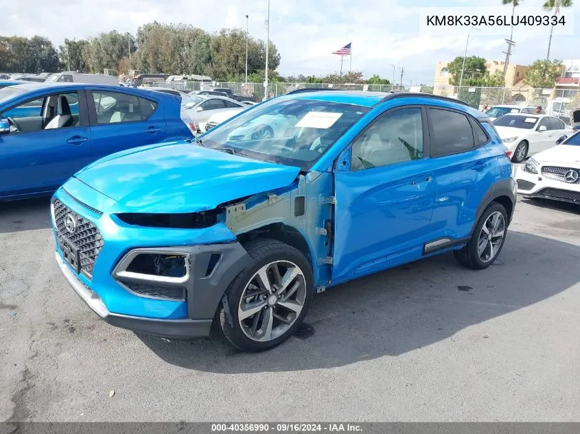 KM8K33A56LU409334 2020 Hyundai Kona Limited