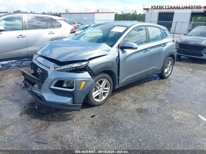 KM8K12AA6LU443755 2020 Hyundai Kona Se