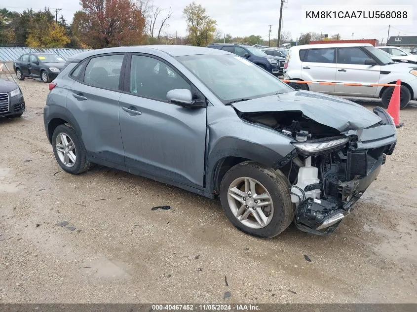 2020 Hyundai Kona Se VIN: KM8K1CAA7LU568088 Lot: 40467452