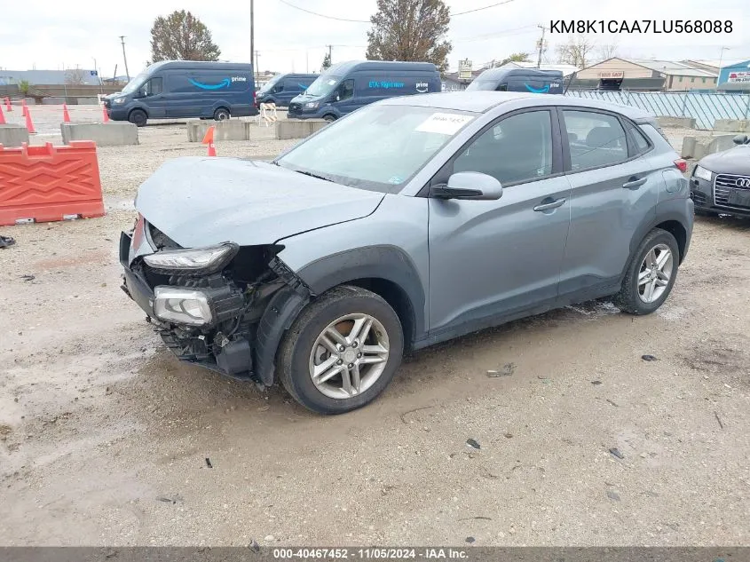 2020 Hyundai Kona Se VIN: KM8K1CAA7LU568088 Lot: 40467452