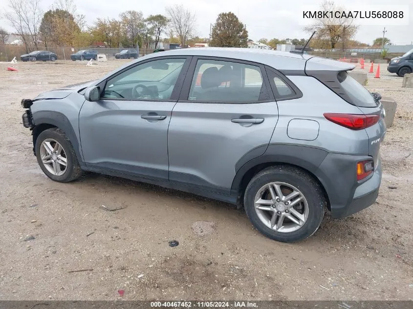 2020 Hyundai Kona Se VIN: KM8K1CAA7LU568088 Lot: 40467452