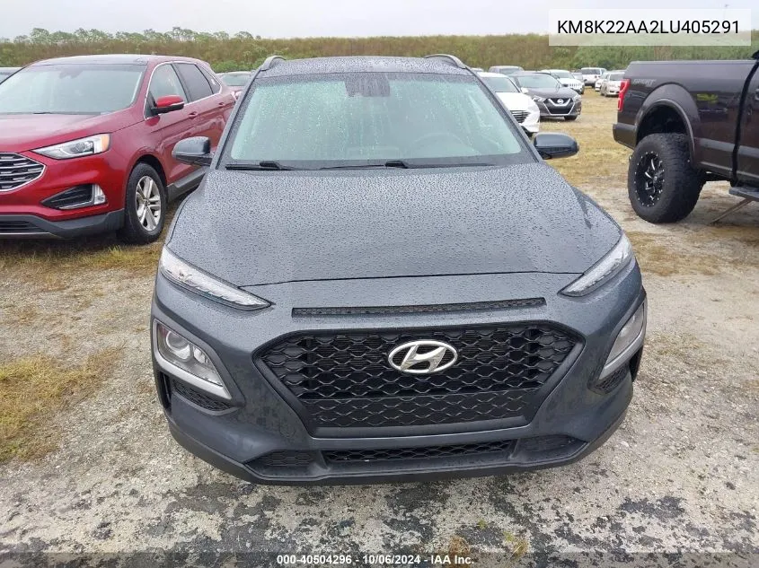 2020 Hyundai Kona Sel VIN: KM8K22AA2LU405291 Lot: 40504296