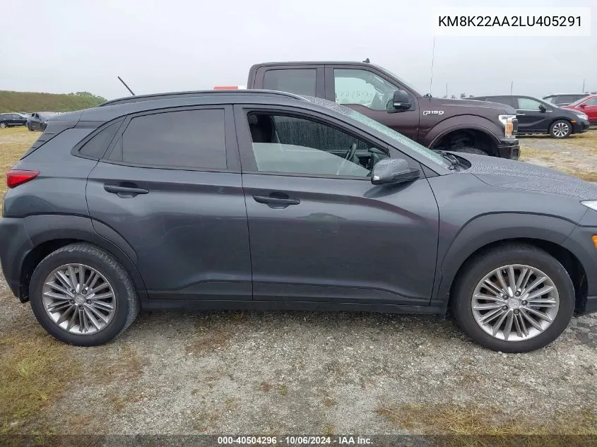 2020 Hyundai Kona Sel VIN: KM8K22AA2LU405291 Lot: 40504296