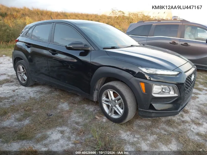 2020 Hyundai Kona Se VIN: KM8K12AA9LU447167 Lot: 40528986