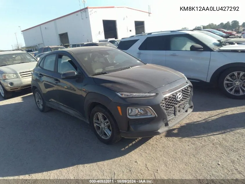 2020 Hyundai Kona Se VIN: KM8K12AA0LU427292 Lot: 40532071