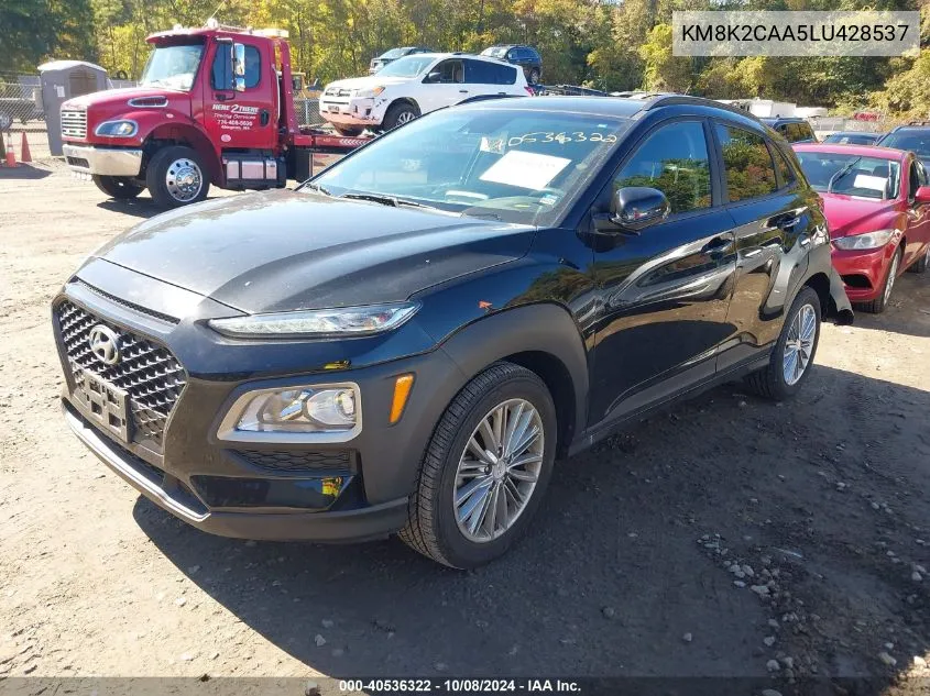 2020 Hyundai Kona Sel VIN: KM8K2CAA5LU428537 Lot: 40536322