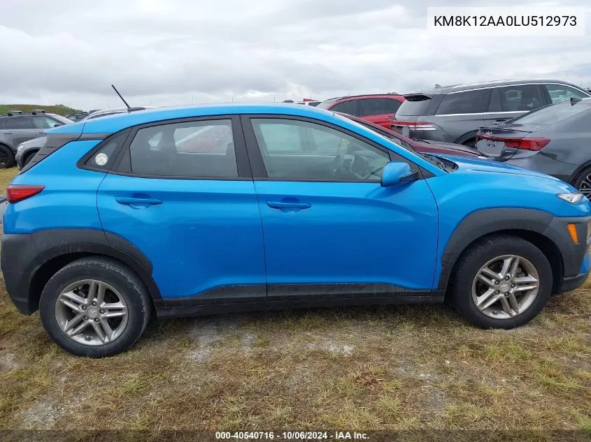 2020 Hyundai Kona Se VIN: KM8K12AA0LU512973 Lot: 40540716