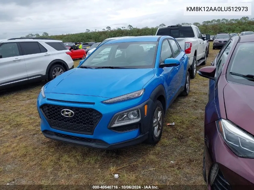 2020 Hyundai Kona Se VIN: KM8K12AA0LU512973 Lot: 40540716