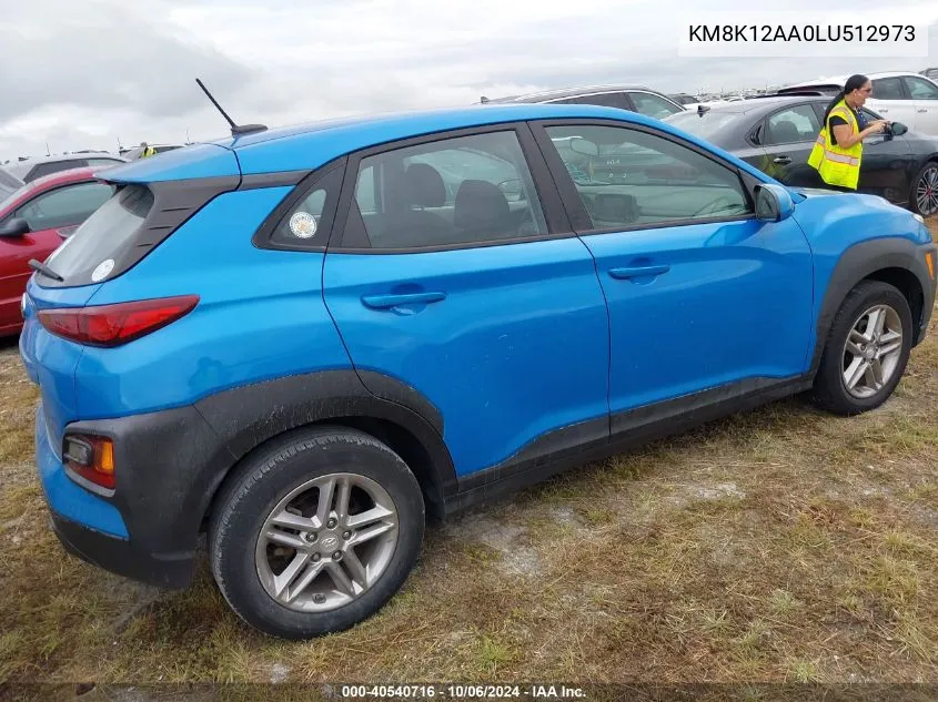 2020 Hyundai Kona Se VIN: KM8K12AA0LU512973 Lot: 40540716