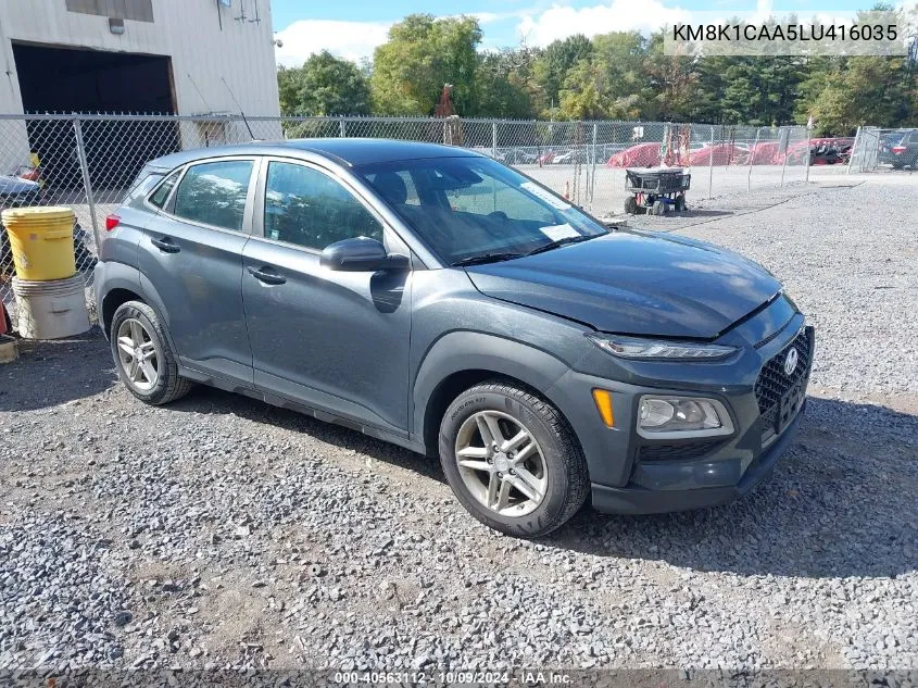 2020 Hyundai Kona Se VIN: KM8K1CAA5LU416035 Lot: 40563112