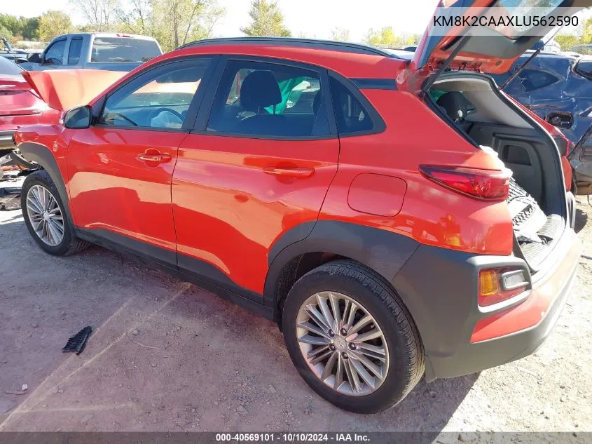 2020 Hyundai Kona Sel VIN: KM8K2CAAXLU562590 Lot: 40569101