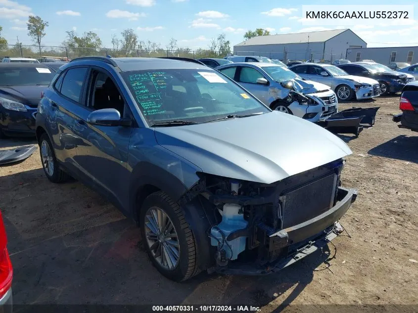 2020 Hyundai Kona Sel Plus VIN: KM8K6CAAXLU552372 Lot: 40570331