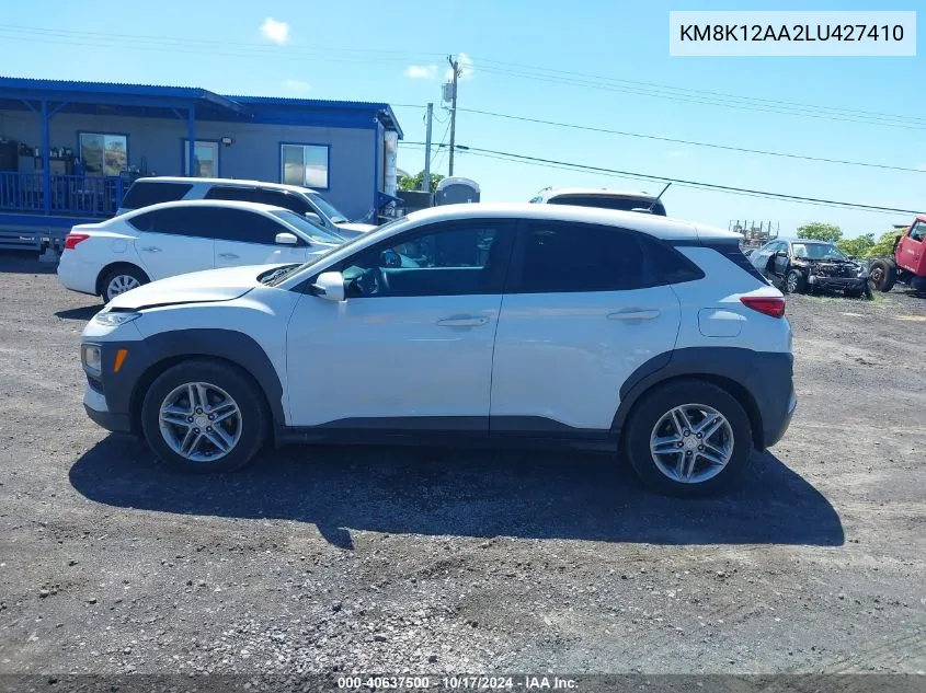 KM8K12AA2LU427410 2020 Hyundai Kona Se