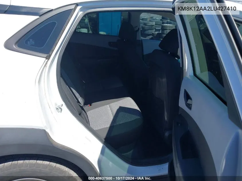 KM8K12AA2LU427410 2020 Hyundai Kona Se