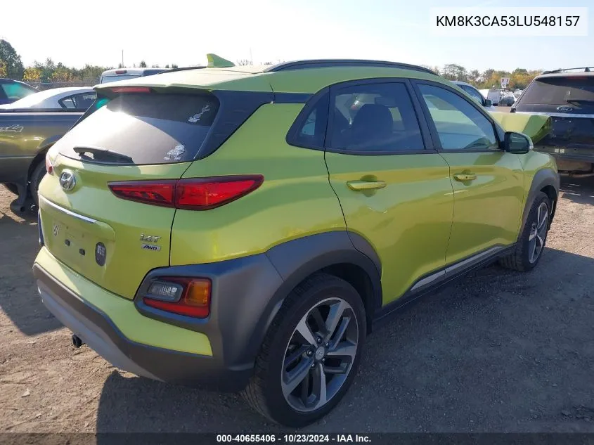 KM8K3CA53LU548157 2020 Hyundai Kona Limited