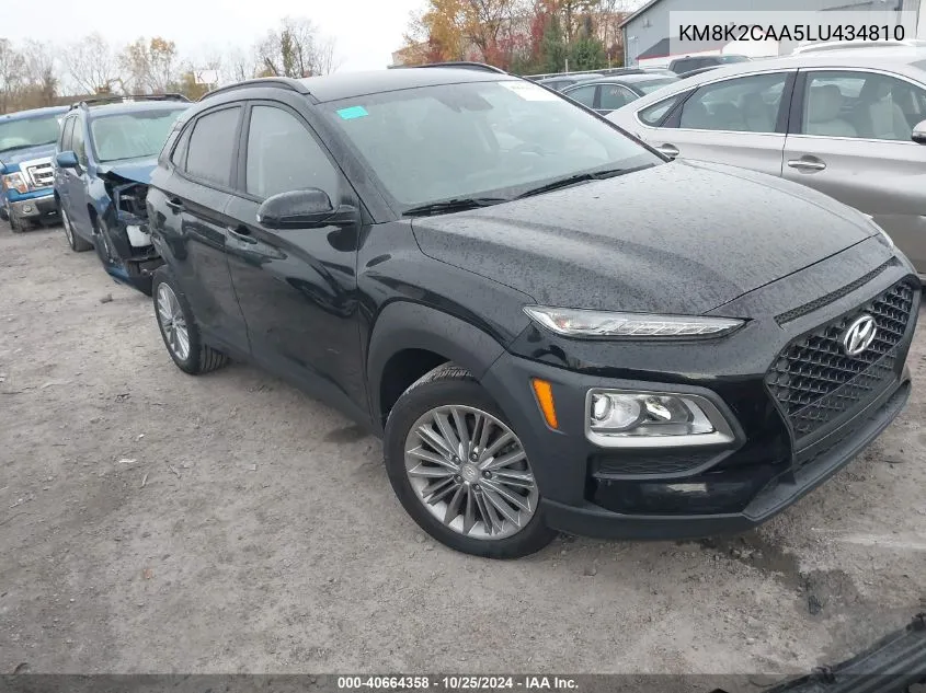 2020 Hyundai Kona Sel VIN: KM8K2CAA5LU434810 Lot: 40664358