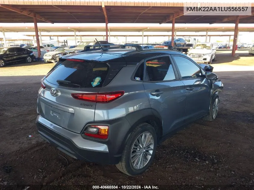 2020 Hyundai Kona Sel VIN: KM8K22AA1LU556557 Lot: 40668504